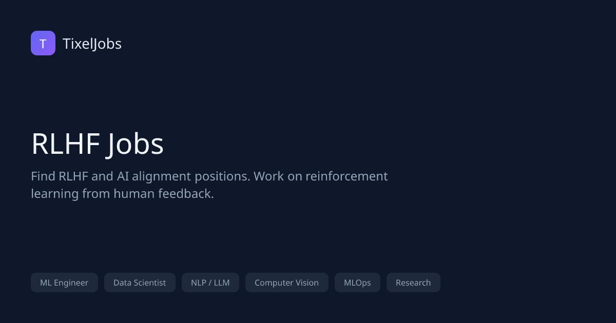 RLHF Jobs | TixelJobs — AI & ML Jobs